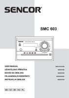 Sencor SMC 603 - Owners manual